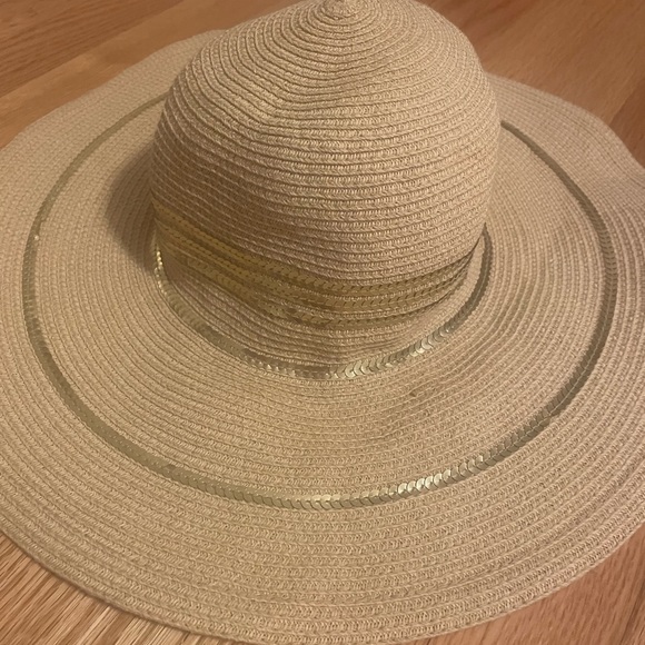 J. Crew Sun Hat with Gold Sequin Embellishments - Picture 4 of 6